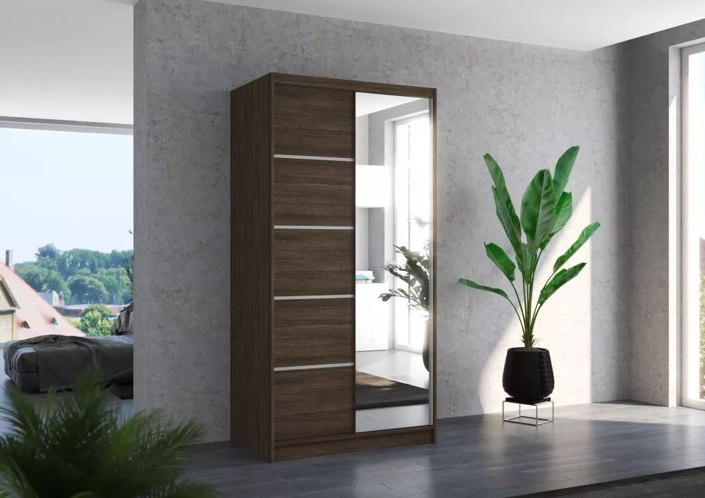Skapis Orlando Mirror · 100 × 58 × 200 cm