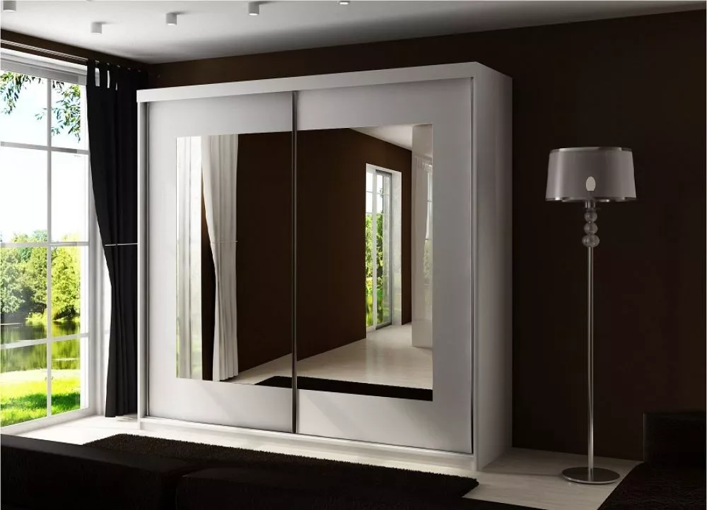 Skapis Top 6 ar LED · Balts · 200 × 62 × 200 cm