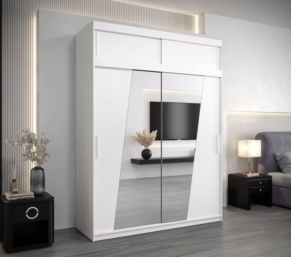 Skapis Rhomb Premium · Balts · 180 × 62 × 240 cm
