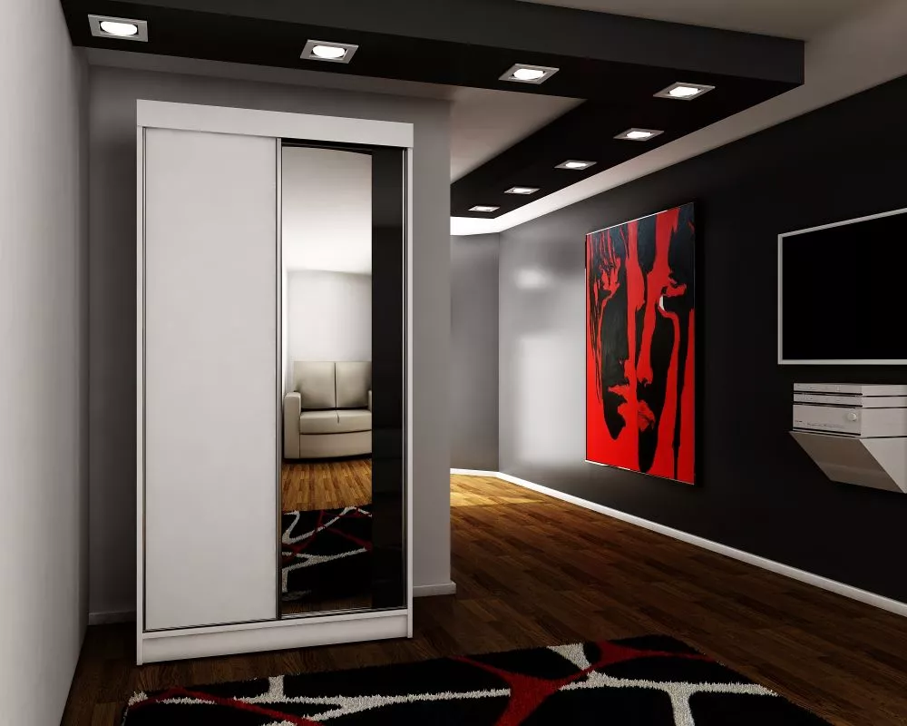 Skapis Top 31 ar LED · Balts · 100 × 62 × 200 cm
