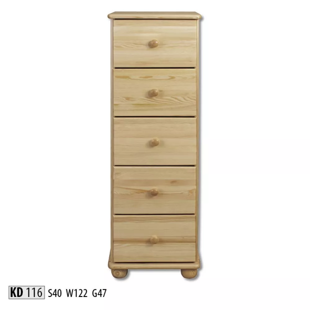Kumode KD 116 · Priede · 40 × 47 × 122 cm