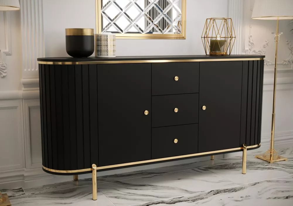 Kumode New York · Melns · 181 × 40 × 86.5 cm