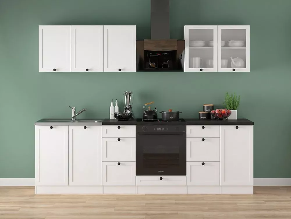 Virtuves komplekts Junona Line 260 Glass Premium Materiāls : MDF + LKSP plātne,