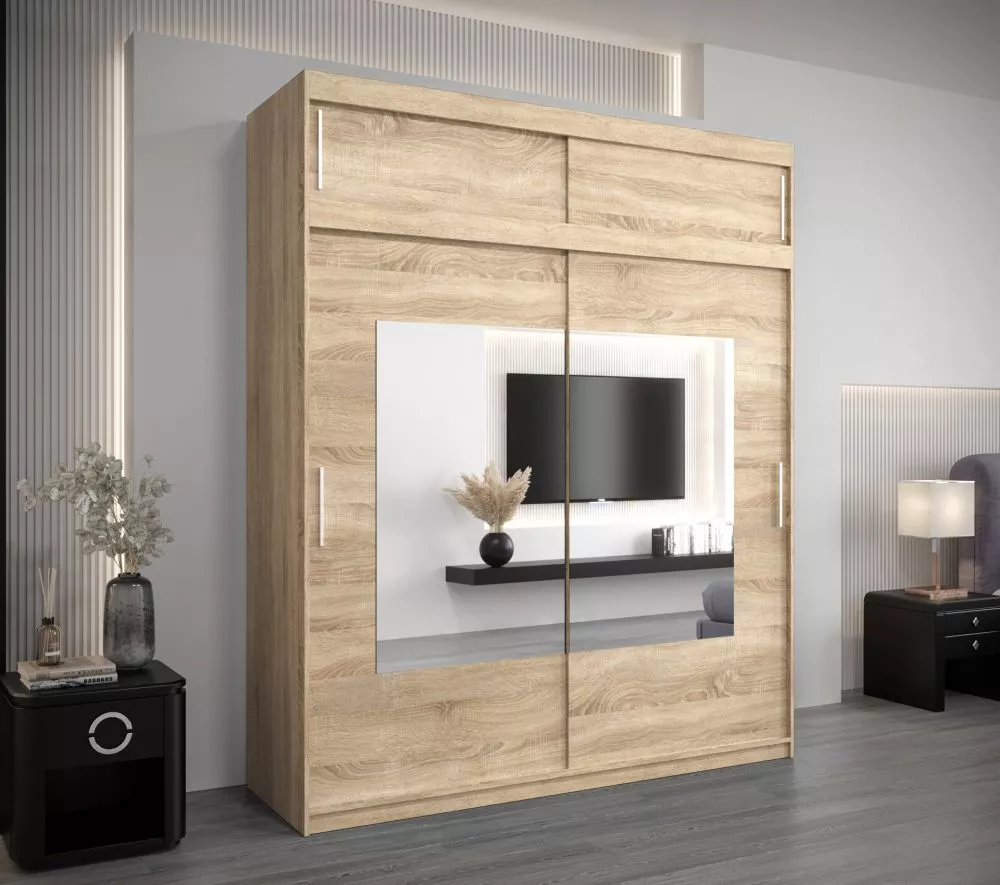 Skapis Torino SZ Premium · Sonoma · 200 × 62 × 240 cm