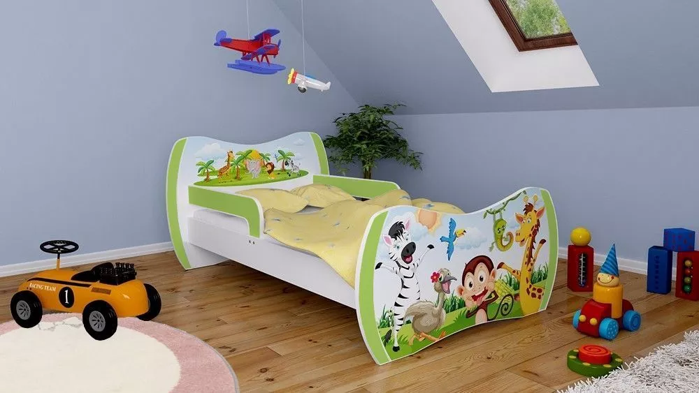 Bērnu gulta Dream L03 160x80 DM05 ar stelāžu Guļamvietas platums: 80 cm, Guļamvietas garums: 160 cm, · 104 × 164 × 71 cm