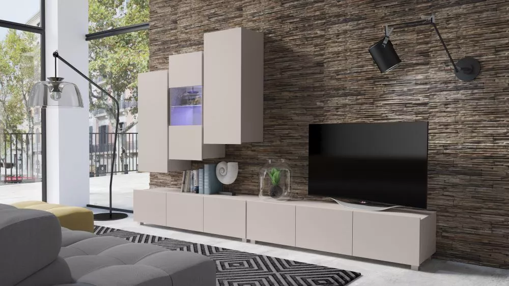 Sekcija Calabrini 17 ar LED · Kašmira · 300 × 43 cm