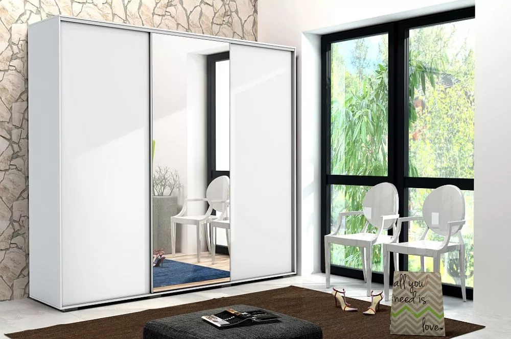 Skapis Modern A25 · Balts · 250 × 62 × 245 cm
