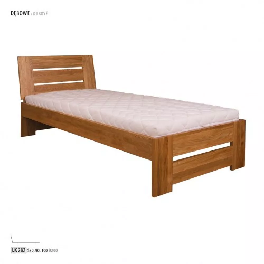 Gulta LK 292/82 ar stelāžu Guļamvietas platums: 80 cm, Guļamvietas garums: 200 cm, stelāžas tips: koka, · Eiropas ozols 