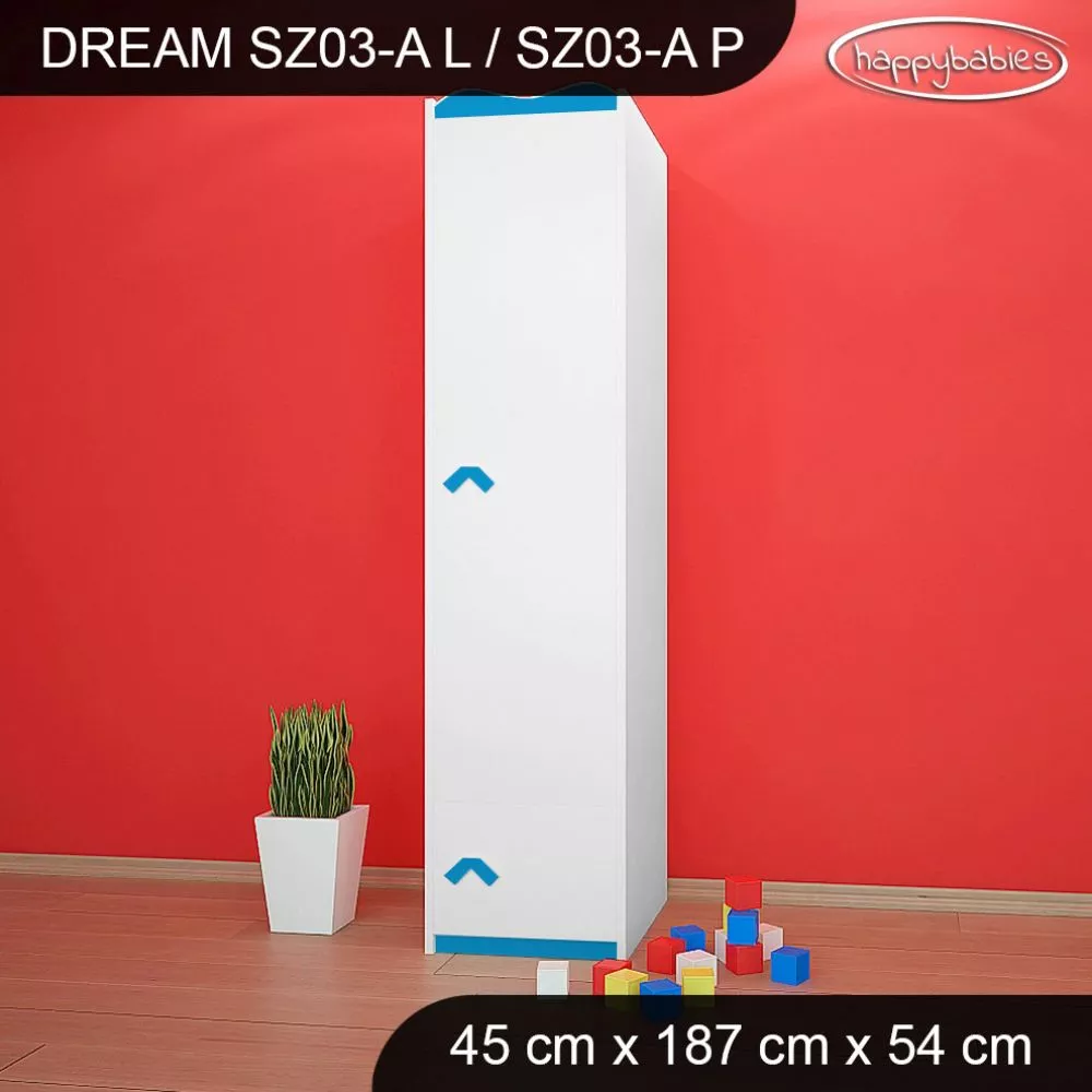 Bērnu skapis Dream SZ03-A · 45 × 54 × 187 cm