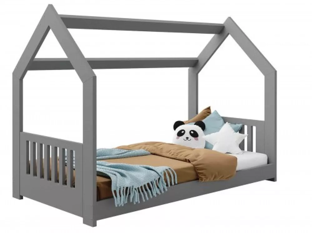 Bērnu gulta Domek D2-E ar stelāžu Guļamvietas platums: 80 cm, Guļamvietas garums: 160 cm, · 87 × 164 × 124 cm