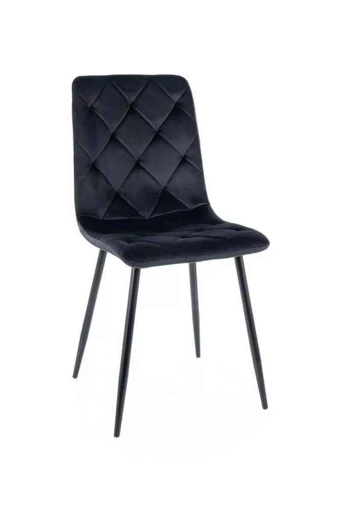 Krēsls Jerry Velvet · Melns · 91 × 45 × 52 cm