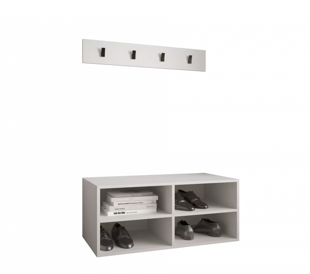Apavu plaukts Miro DZW · Balts · 84 × 42 cm