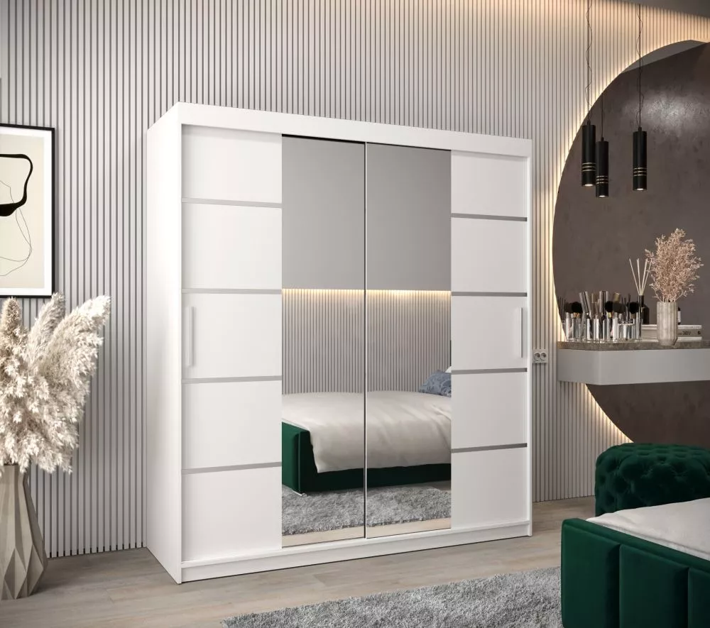 Skapis Verona 4 · Balts · 200 × 62 × 200 cm