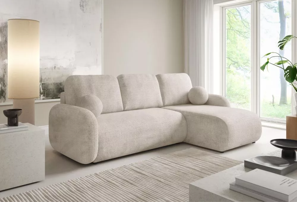 Dīvāns Como Premium Standard · Gaiši bēšs · 147 × 228 × 90 cm