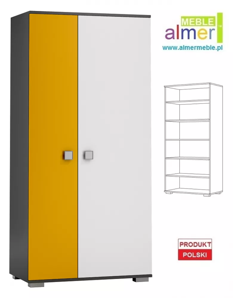 Skapis Yellow 24 · 90 × 53 × 190 cm