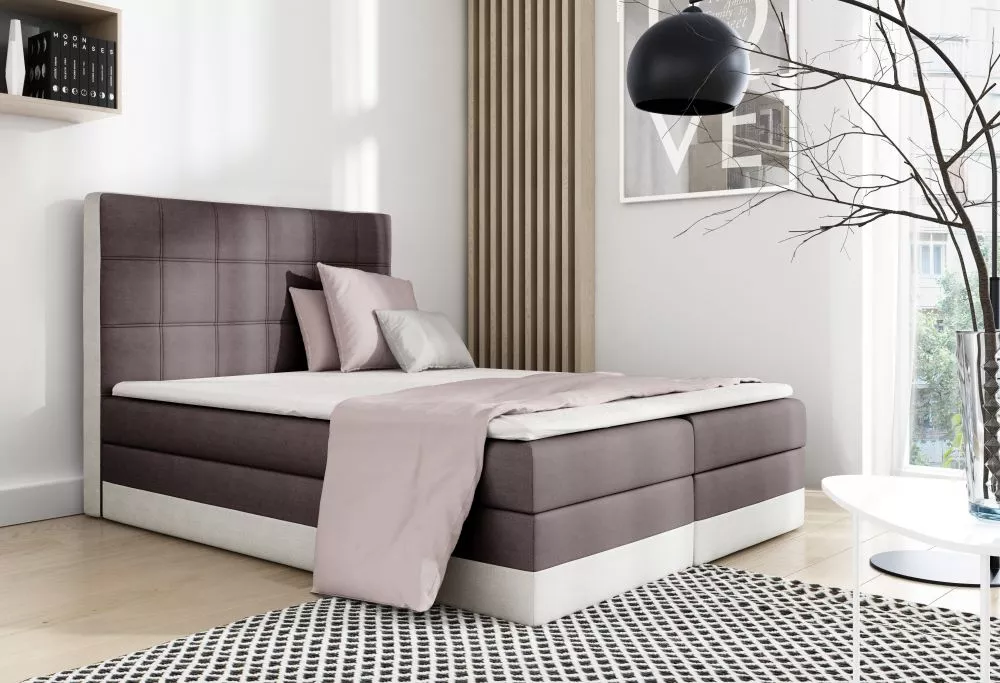 Gulta Lorice Boxspring Premium Standard Guļamvietas platums: 180 cm, Korpusa krāsa: brūns, Guļamvietas garums: 200 cm, ·