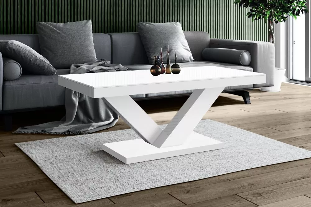 Žurnālgalds Victoria Mini Gloss Korpusa krāsa: balts, · 120 × 60 × 49 cm