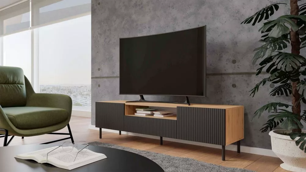 TV tumba Kama RTV Slim · 160 × 40 × 43 cm