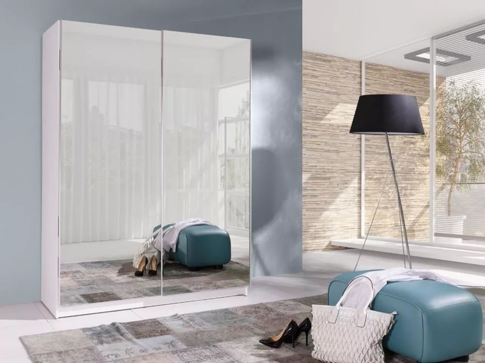 Skapis Batumi 6 · Balts · 150 × 62 × 206 cm