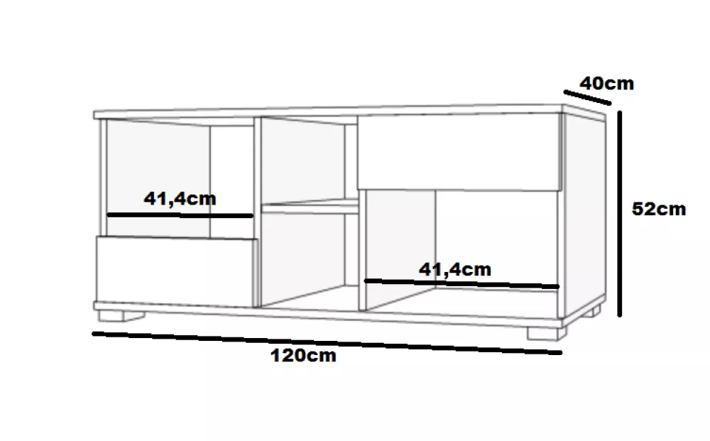 Kumode Aretto Y32 · 120 × 40 × 52 cm