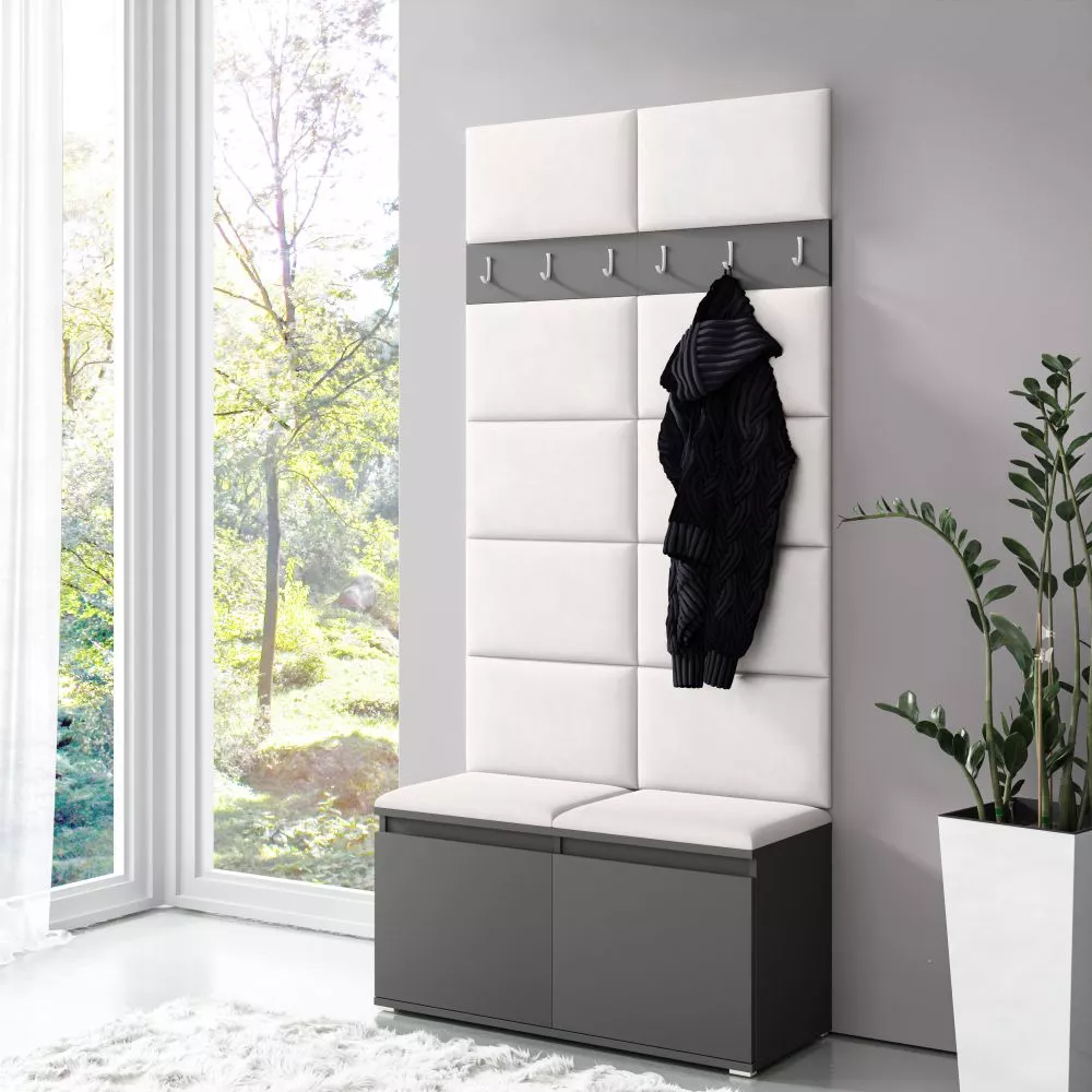 Apavu plaukts Emi 1 Trinity Korpusa krāsa: grafīts, · 100 × 215 × 40 cm