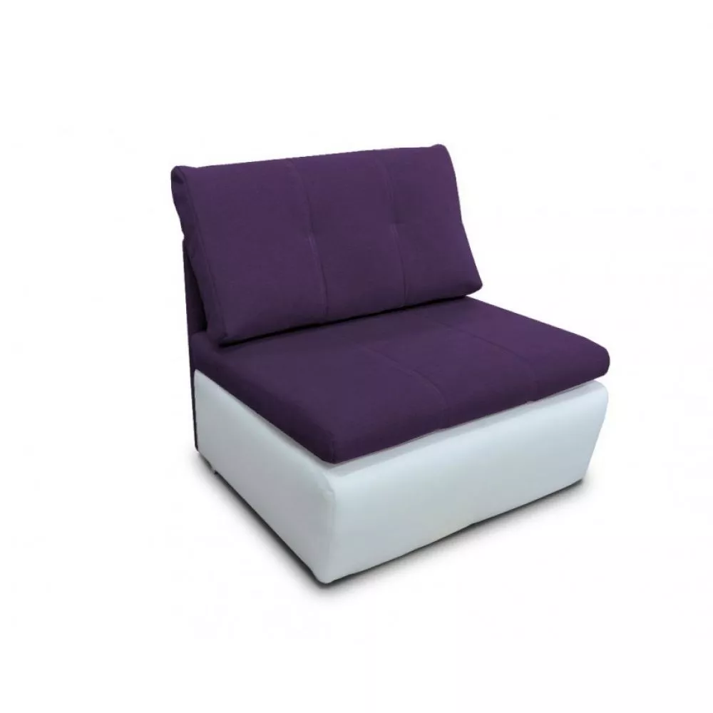 Dīvāns Rito Standard · Violets + balts · 81 × 86 × 86 cm