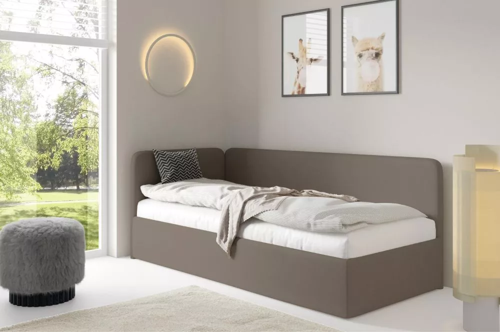 Gulta Enzo Classic ar stelāžu Guļamvietas platums: 120 cm, Guļamvietas garums: 200 cm, stelāžas tips: metāla, · Bēšs · 1