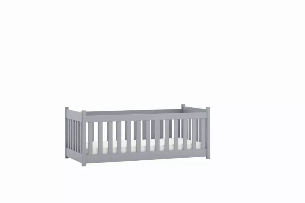 Bērnu gulta Concept 3 ar stelāžu Guļamvietas platums: 90 cm, Guļamvietas garums: 200 cm, · Pelēks · 97 × 208 × 68 cm