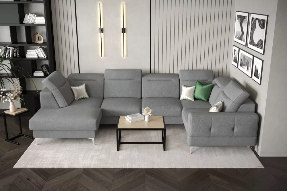 Dīvāns Malibu Max 2 standard · Tumši pelēks · 182 × 350 × 90 cm