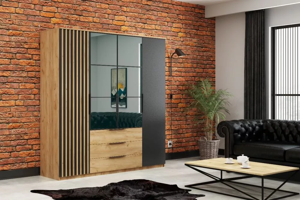 Skapis Sorento Craft · 200 × 61 × 215 cm