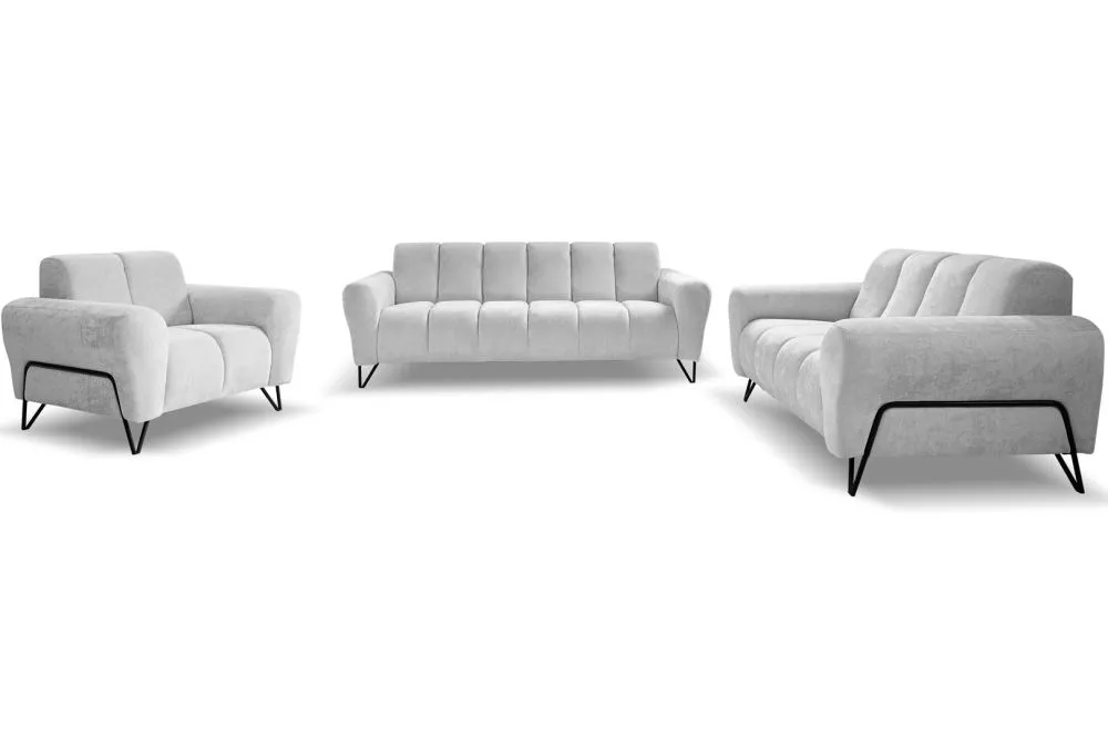 Komplekts Volare 1+2+3 Standard · Gaiši pelēks · 98 × 83 cm