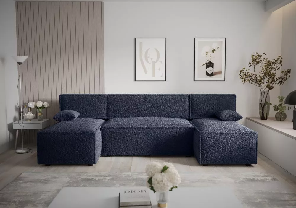 Dīvāns Mira U Anthology Standard · Tumši zils · 140 × 271 × 90 cm