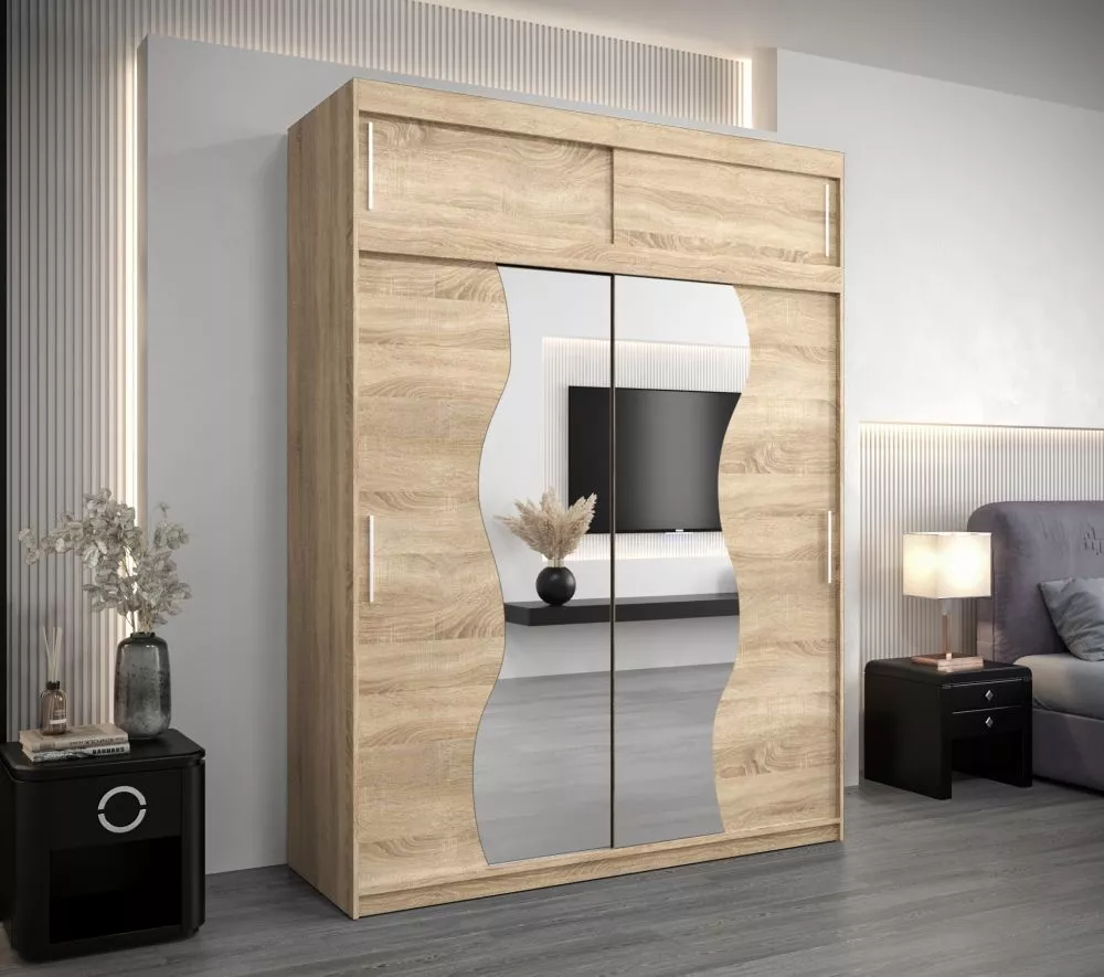 Skapis Madryt Plus · Sonoma · 180 × 62 × 240 cm