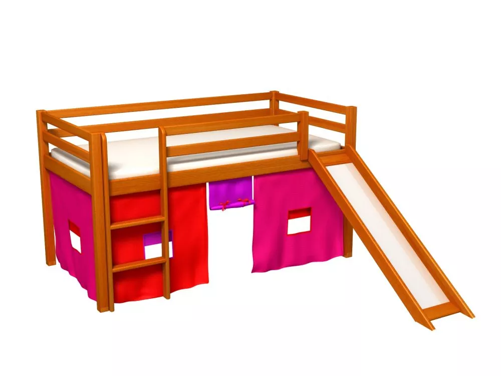 Bērnu gulta Gabi Z ar stelāžu Guļamvietas platums: 80 cm, Guļamvietas garums: 180 cm, · 88 × 188 × 106 cm