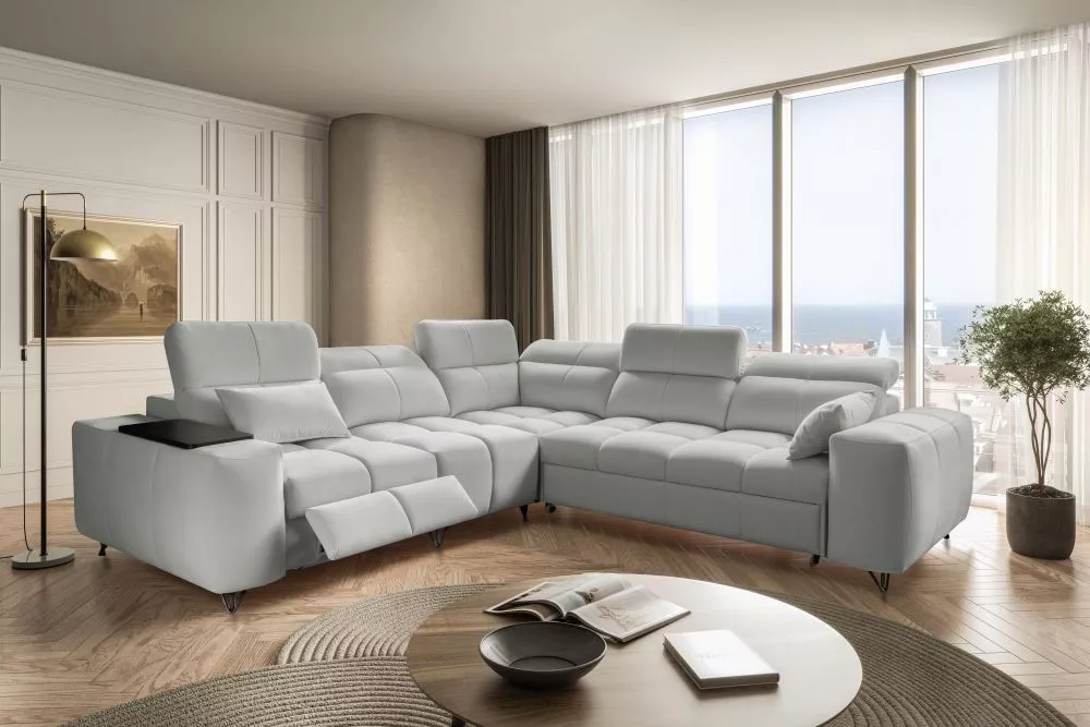 Dīvāns Celesto 3 Mix Standard · Gaiši pelēks · 275 × 275 × 78 cm