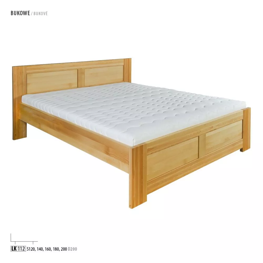 Gulta LK 112/61 ar stelāžu Guļamvietas platums: 140 cm, Guļamvietas garums: 200 cm, stelāžas tips: koka, · Dižskābardis 