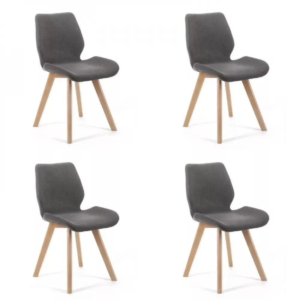 Krēsls Sweet SJ.0159 Set · Brūni pelēks · 82.5 × 45.5 × 59 cm