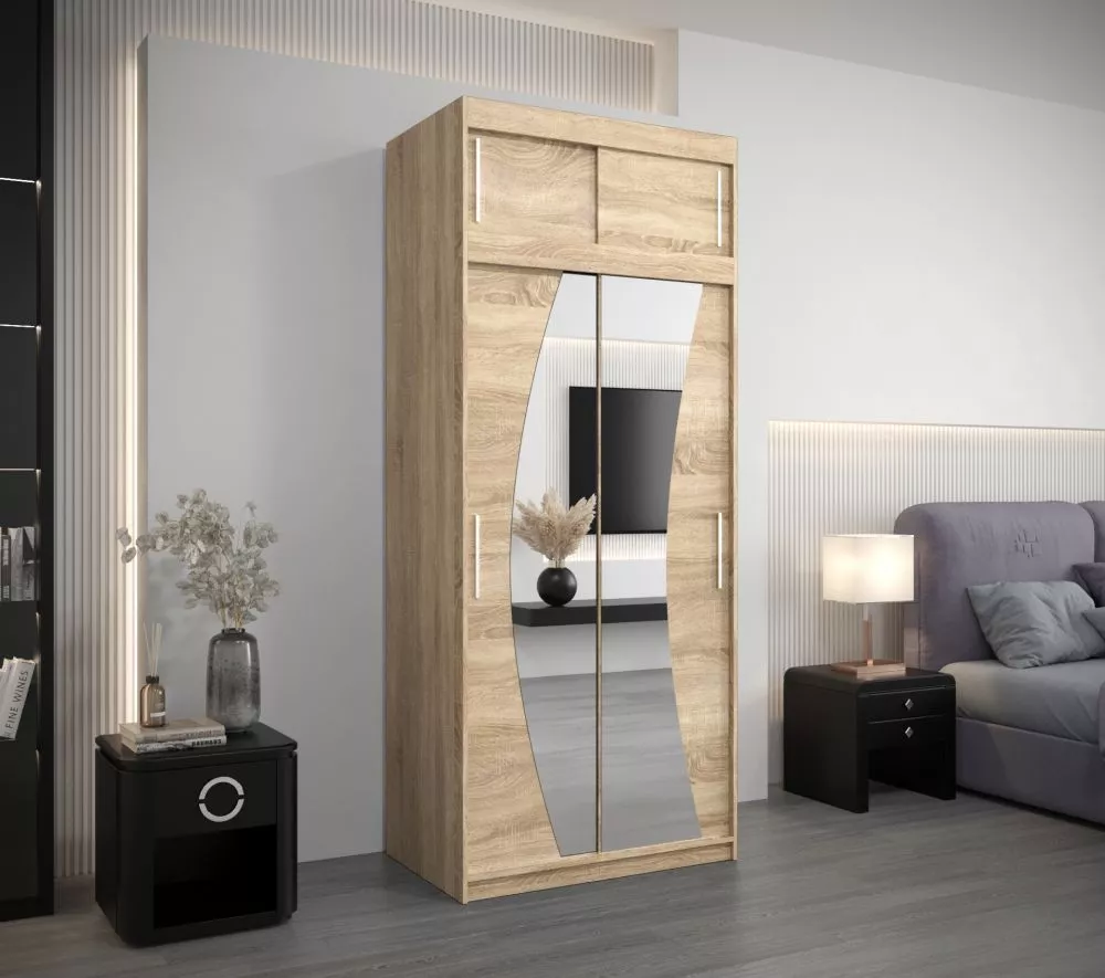 Skapis Wave Dream Premium · Sonoma · 100 × 62 × 240 cm