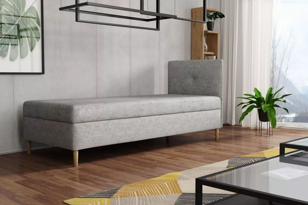 Dīvāns Enzo Classic standard Atvēršanas puse: labā, · Gaiši pelēks · 92 × 204 × 112 cm