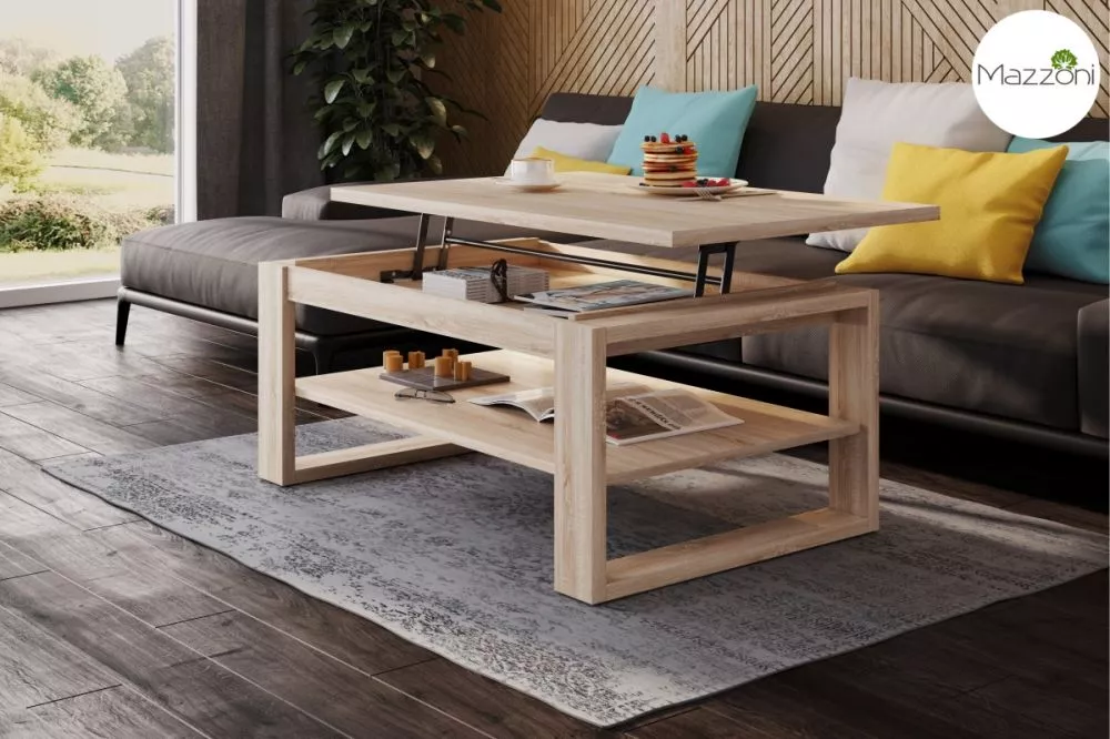 Žurnālgalds Nuo Classic · Sonoma · 110 × 65 × 50 cm