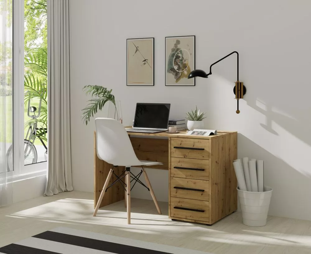Bērnu rakstāmgalds Maxione MX-01 · Ozols artisan · 120 × 75 × 60 cm