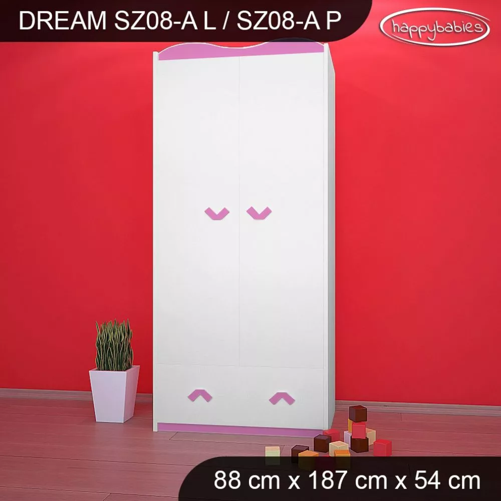 Bērnu skapis Dream SZ08-A · 88 × 54 × 187 cm