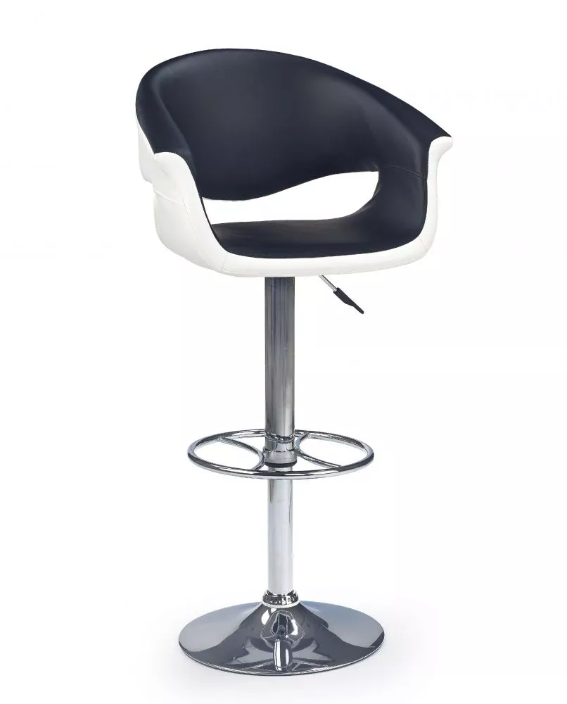 Krēsls H-46 · Melns + balts · 93 × 60 × 52 cm