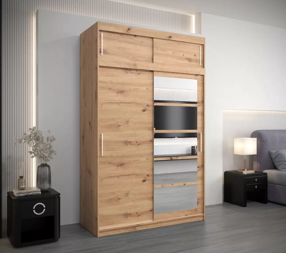Skapis Roma 1 Premium · Ozols artisan · 150 × 62 × 240 cm