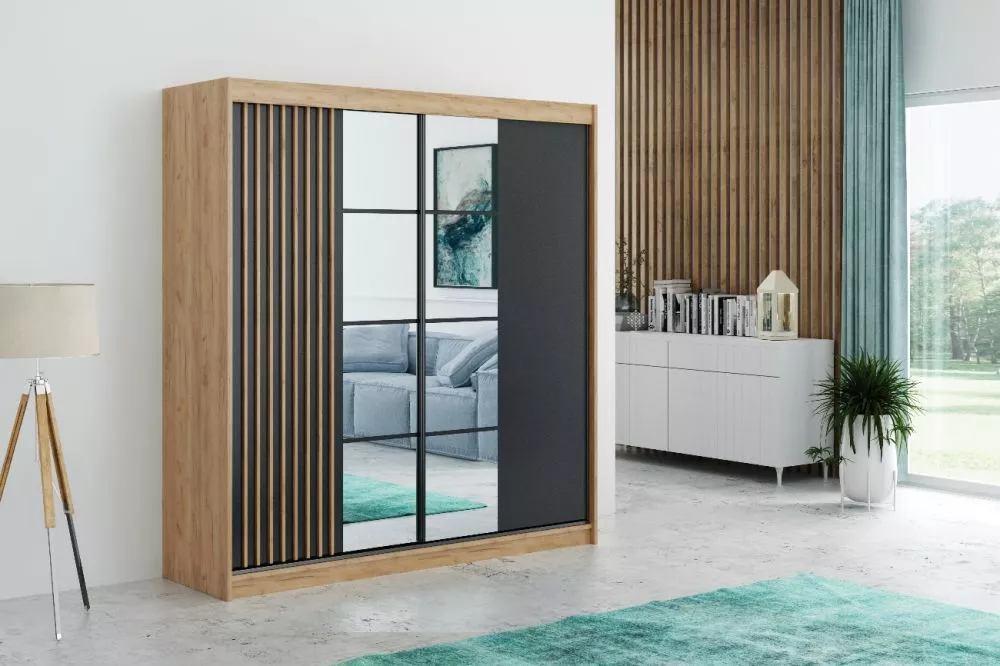 Skapis Rocco Craft · 203 × 61 × 215 cm