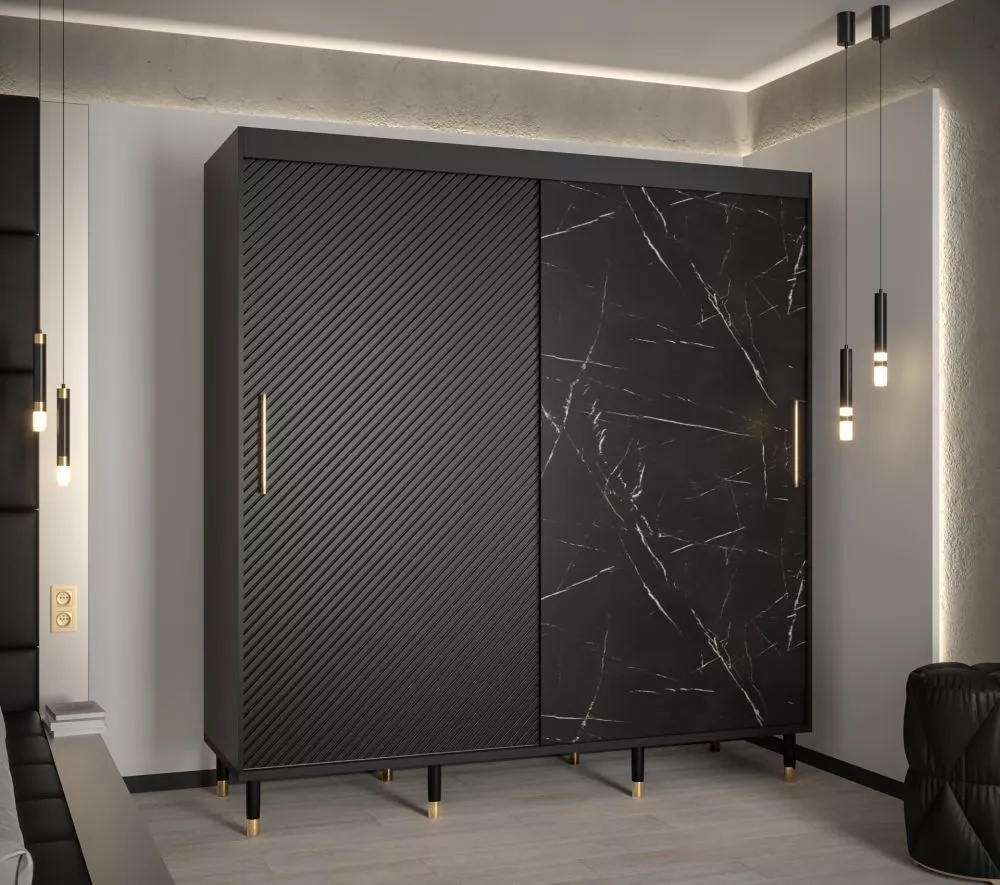 Skapis Calipso Jodelka Marmur · 200 × 62 × 208 cm