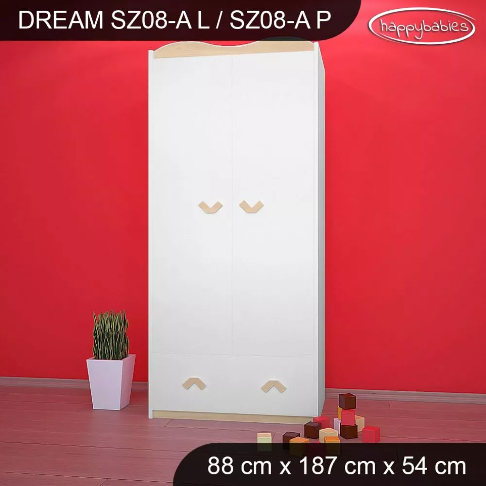 Bērnu skapis Dream SZ08-A · 88 × 54 × 187 cm