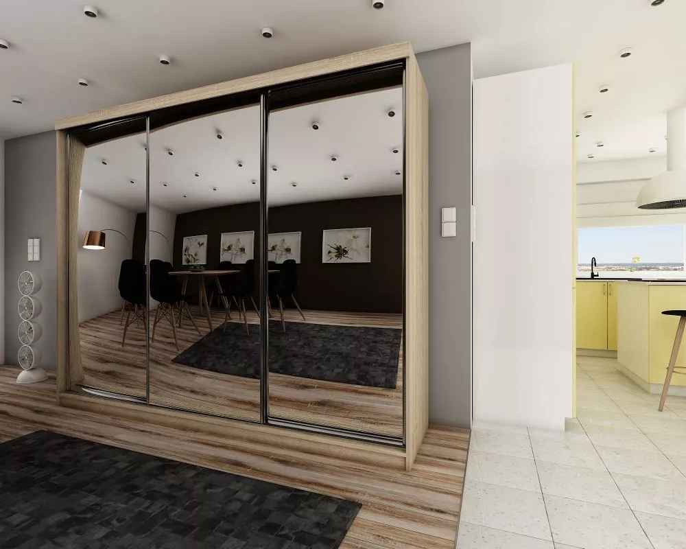 Skapis Top 21 ar LED · Ozols sonoma · 250 × 62 × 200 cm