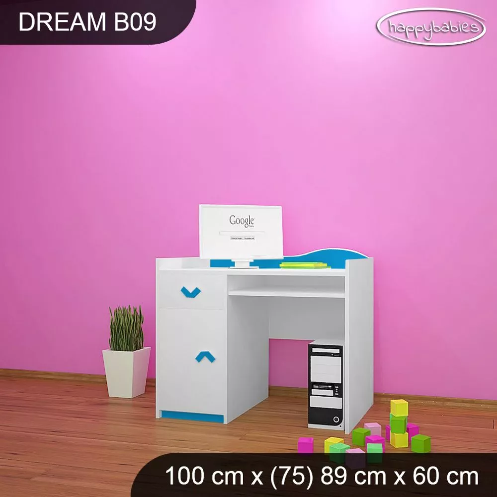 Bērnu rakstāmgalds Dream B09 Maksimālais augstums: 89 cm, · 100 × 75 × 60 cm