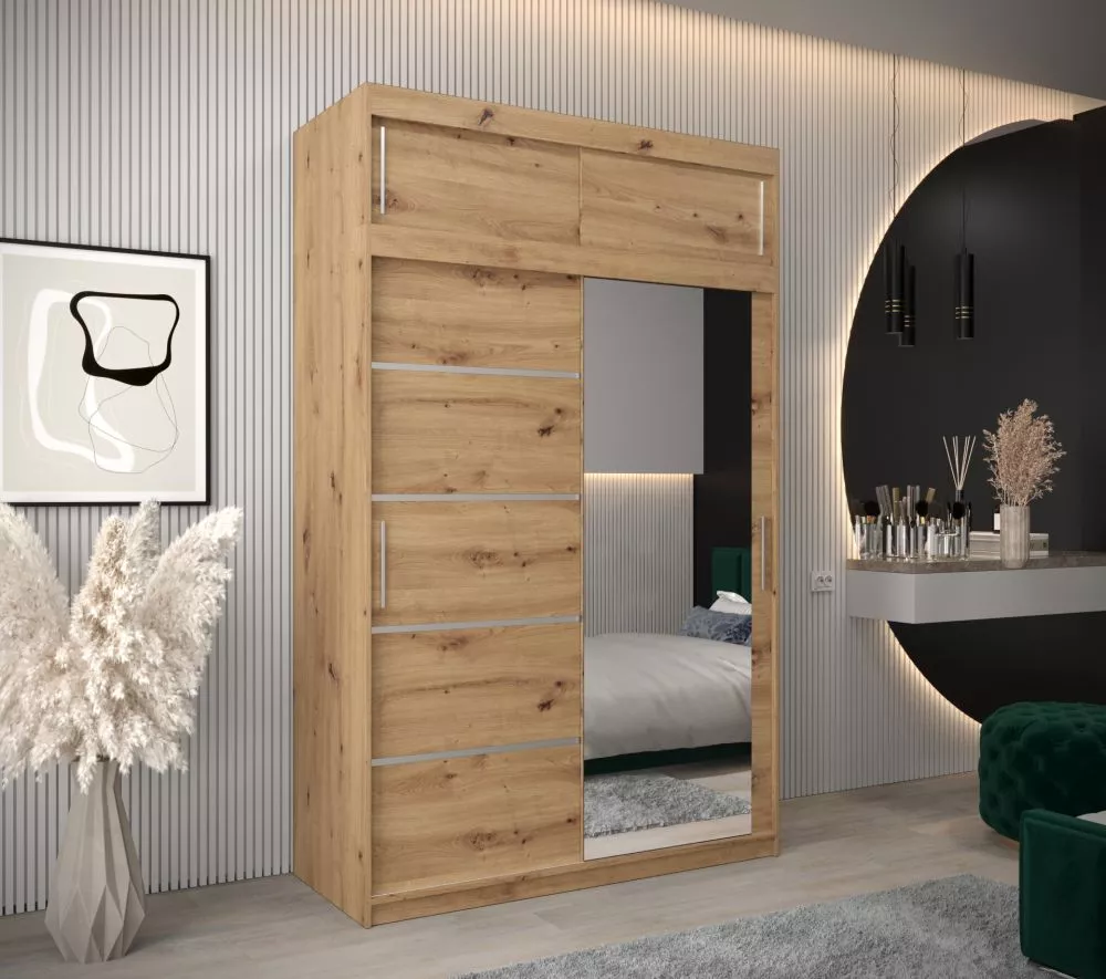 Skapis Verona 2 Premium · Ozols artisan · 150 × 62 × 240 cm